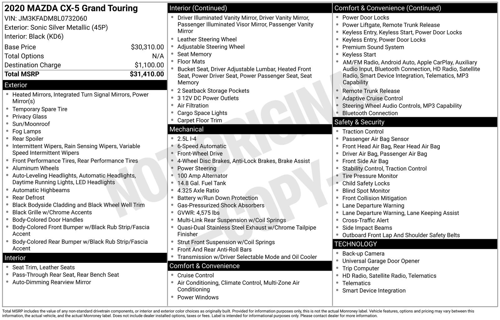 Used 2020 MAZDA CX-5 Grand Touring image 39