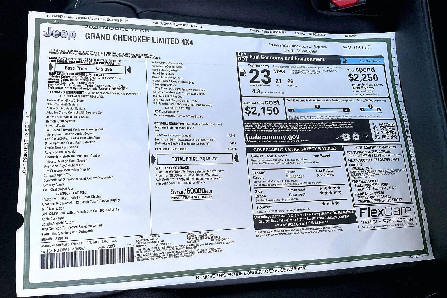 New 2026 Jeep Grand Cherokee Limited image 14