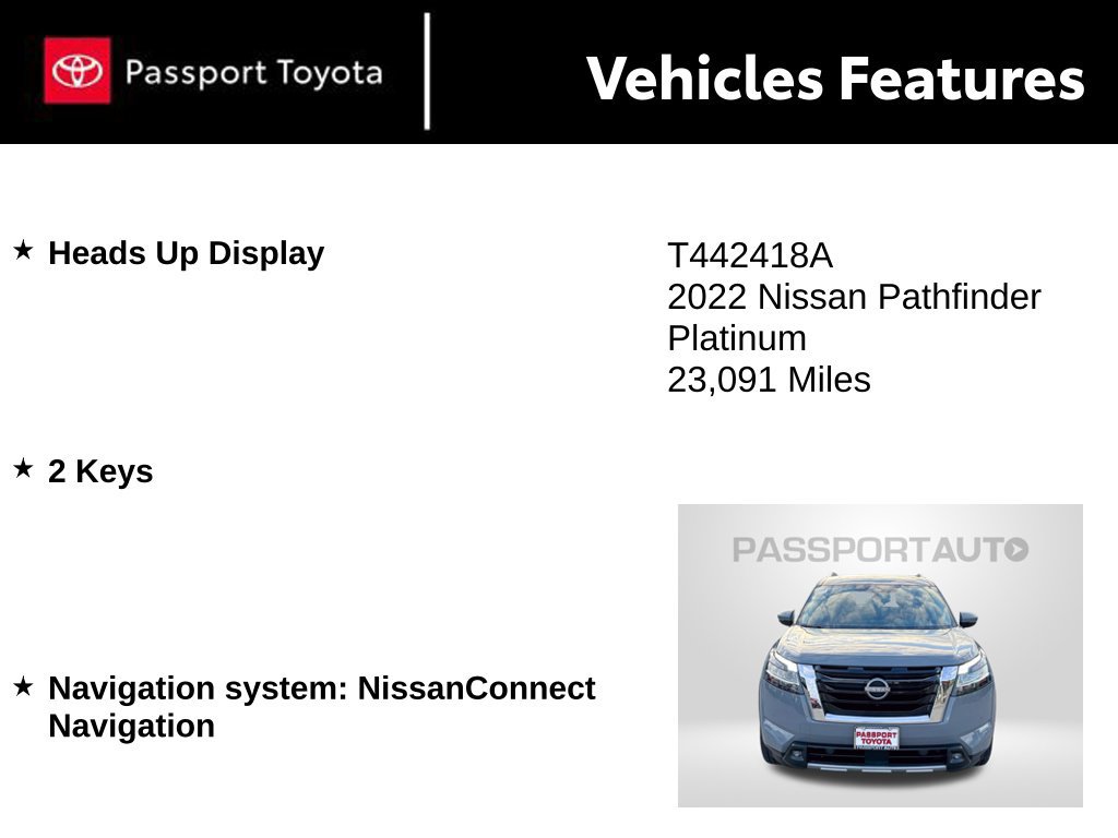 Used 2022 Nissan Pathfinder Platinum w/ Cargo Package AWD/4WD image 11