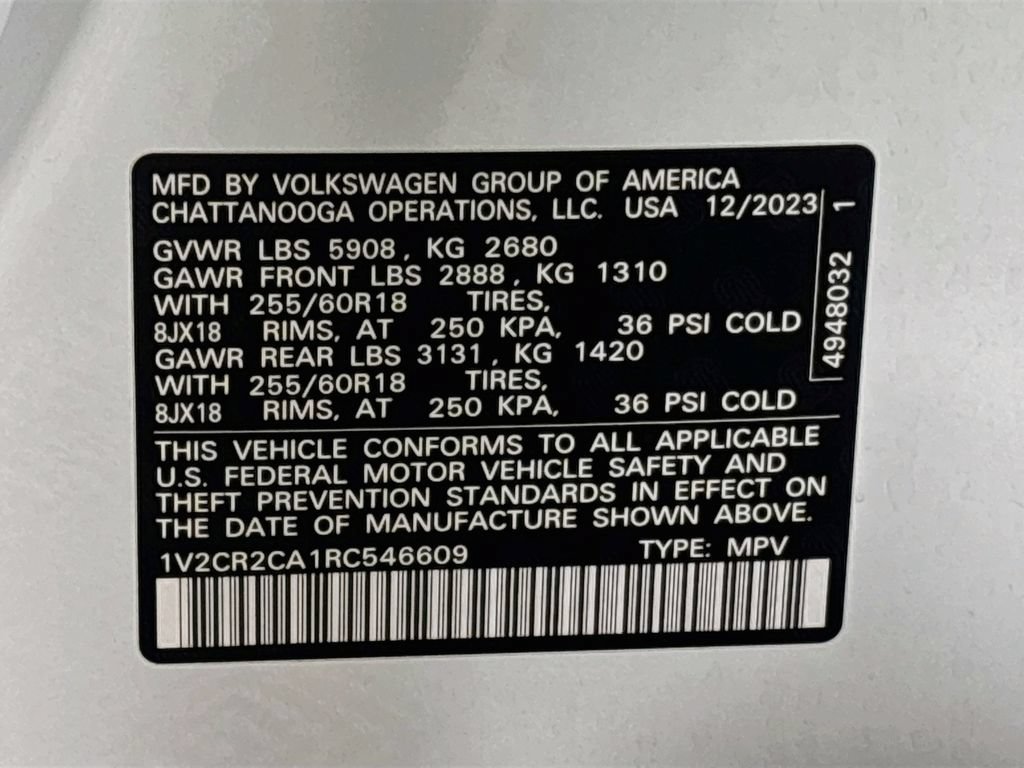 Certified 2024 Volkswagen Atlas Peak Edition SE AWD/4WD image 27
