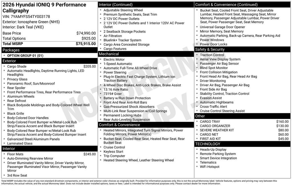 New 2026 Hyundai Ioniq 9 Calligraphy image 47
