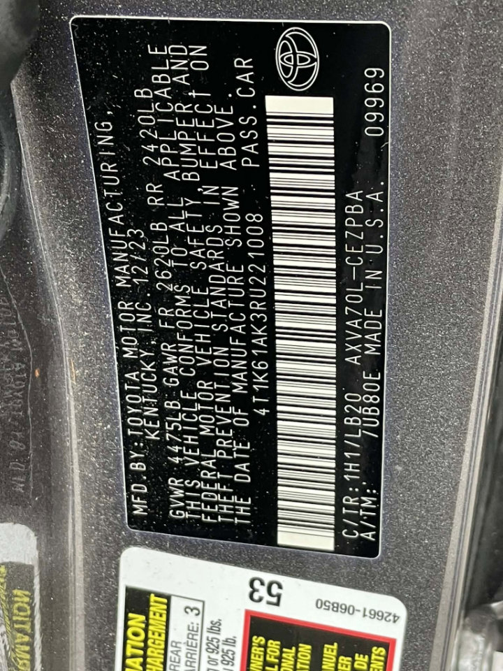 Used 2024 Toyota Camry XSE image 12