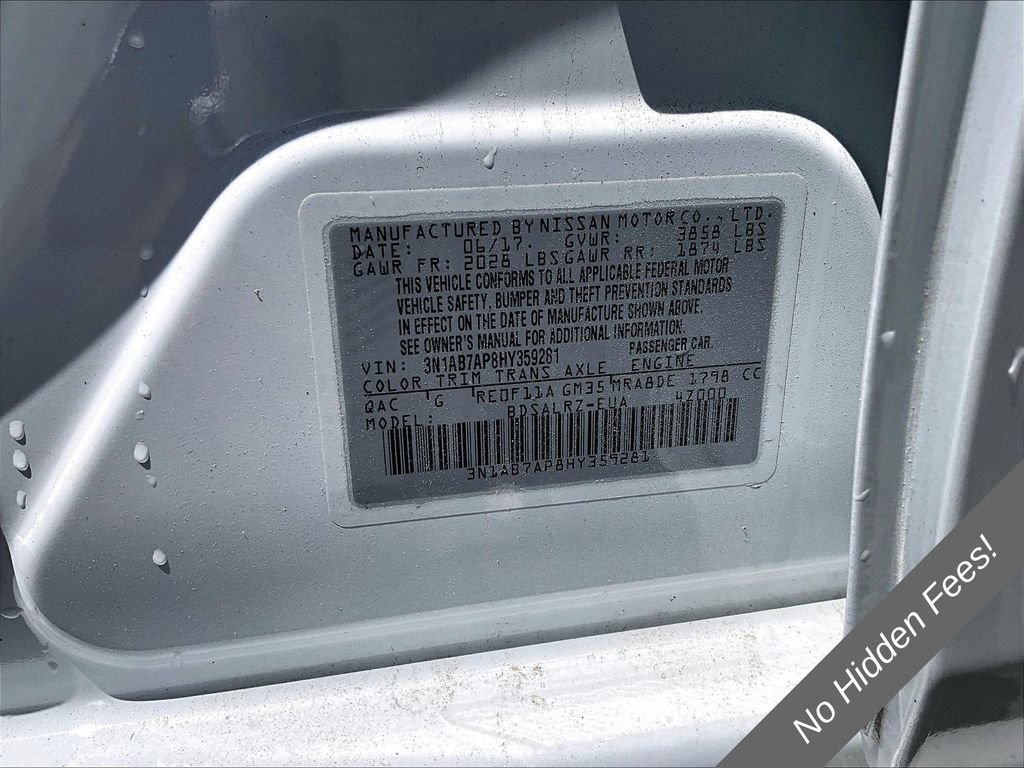 Used 2017 Nissan Sentra SR w/ SR Midnight Edition FWD image 28
