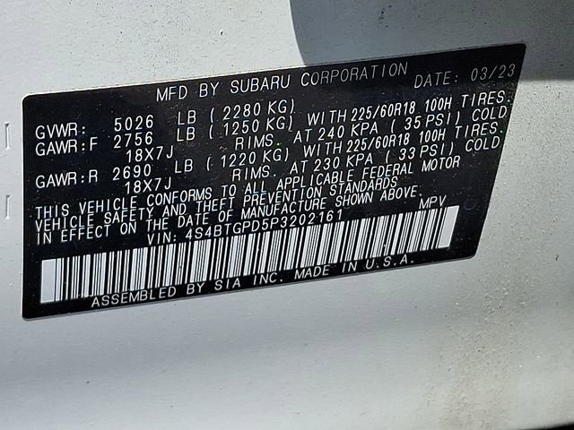 Certified 2023 Subaru Outback Touring XT AWD/4WD image 28