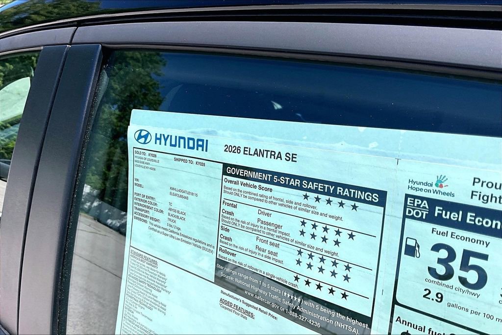 New 2026 Hyundai Elantra SE FWD image 14