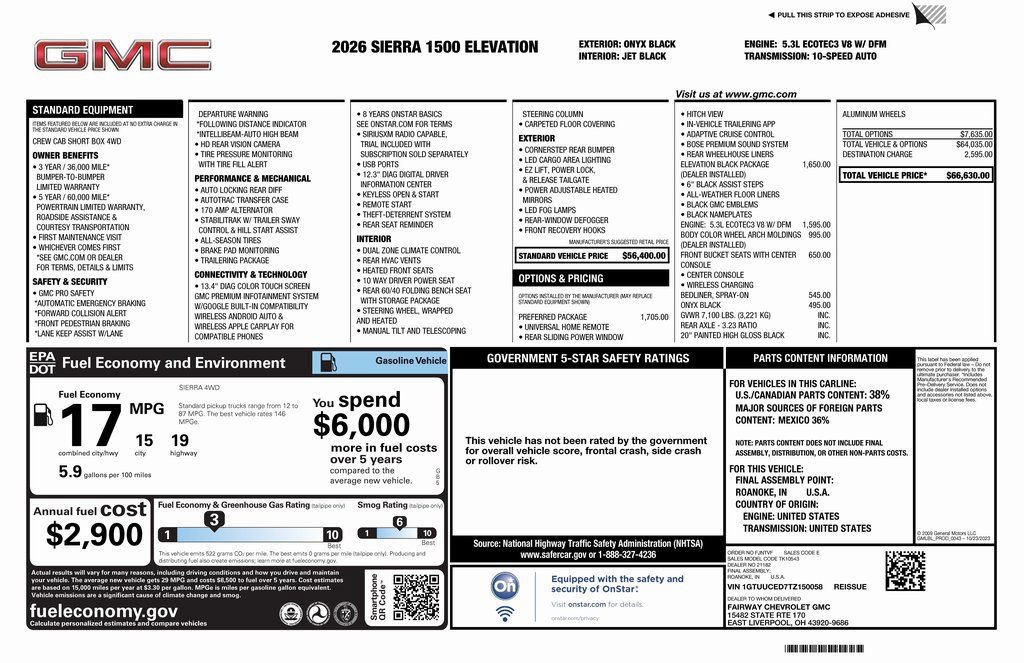 New 2026 GMC Sierra 1500 Elevation w/ Preferred Package image 4