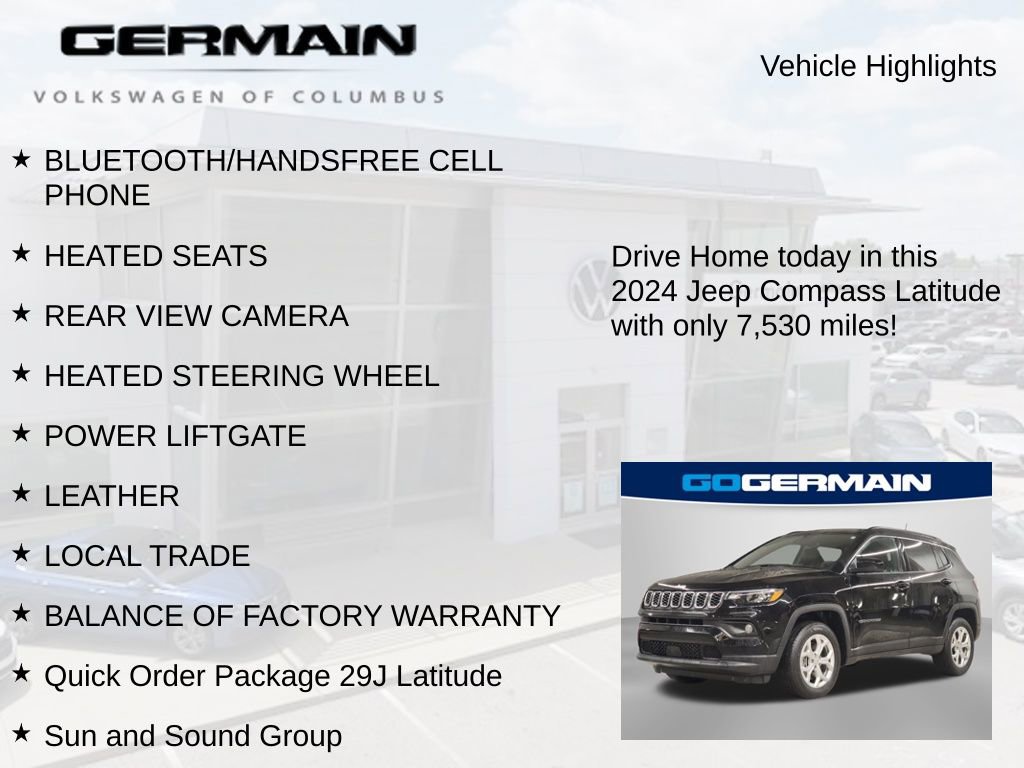 Used 2024 Jeep Compass Latitude w/ Sun and Sound Group image 6
