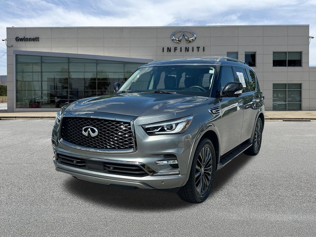 Used 2021 INFINITI QX80 Premium Select w/ Cargo Package RWD video 1