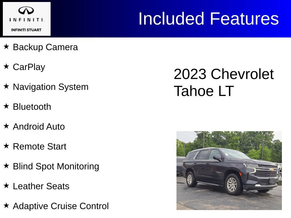 Used 2023 Chevrolet Tahoe LT AWD/4WD image 2