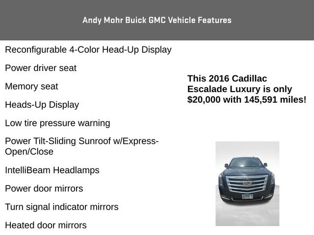 Used 2016 Cadillac Escalade Luxury AWD/4WD image 16