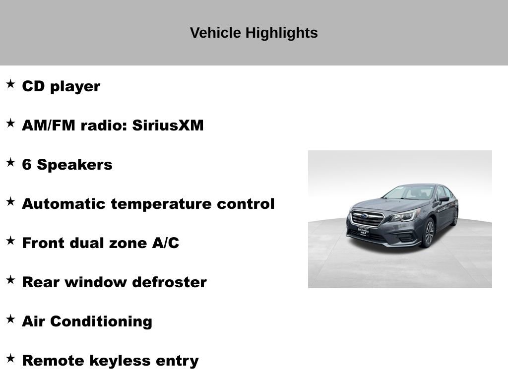Used 2018 Subaru Legacy 2.5i Premium AWD/4WD image 18