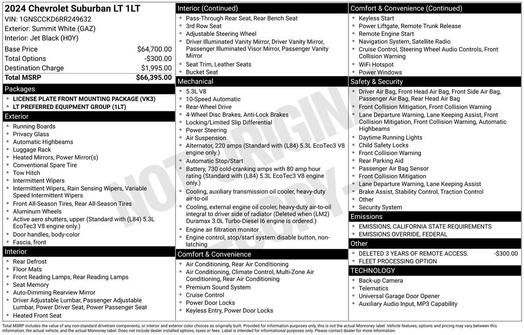 Certified 2024 Chevrolet Suburban LT image 33