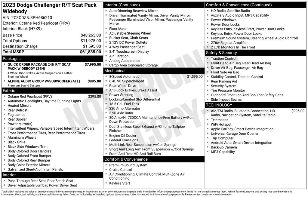 Used 2023 Dodge Challenger R/T Scat Pack RWD image 18