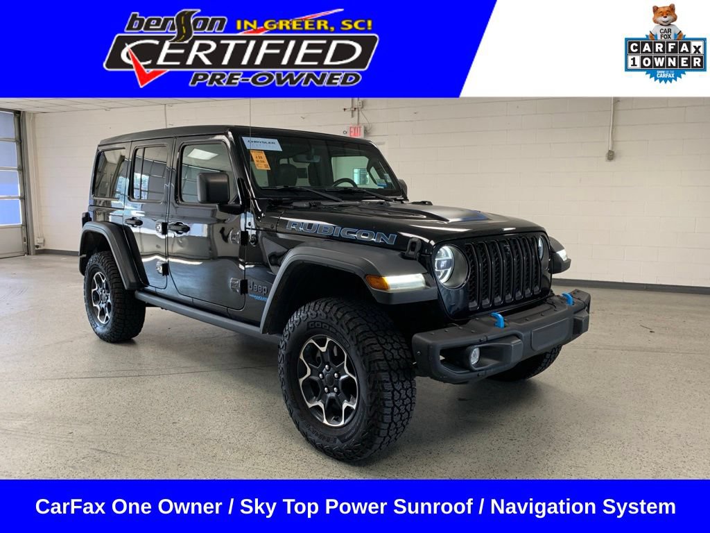 Certified 2022 Jeep Wrangler Unlimited Rubicon 4xe w/ Steel Bumper Group