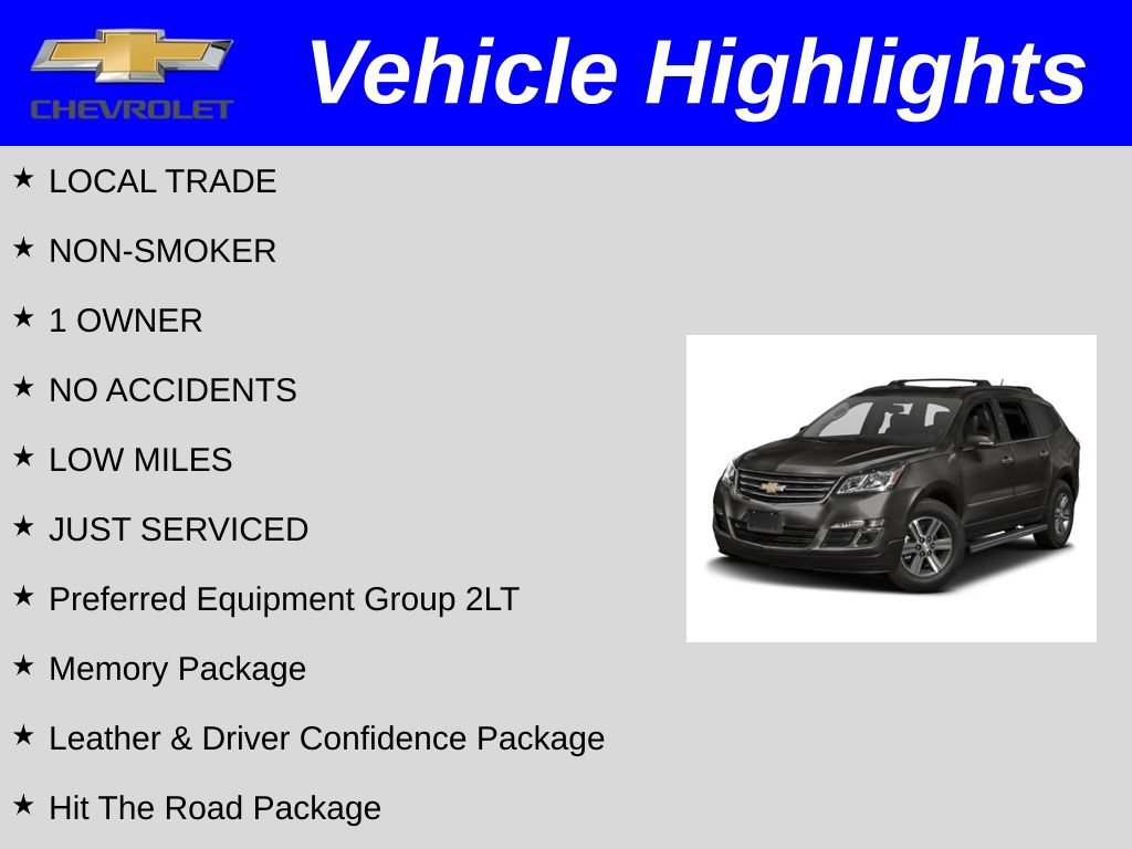 Used 2016 Chevrolet Traverse LT FWD image 2