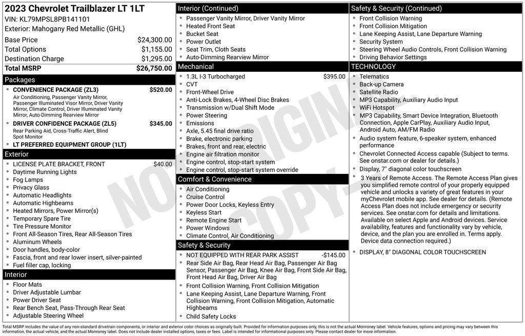 Certified 2023 Chevrolet TrailBlazer LT w/ Convenience Package FWD image 5