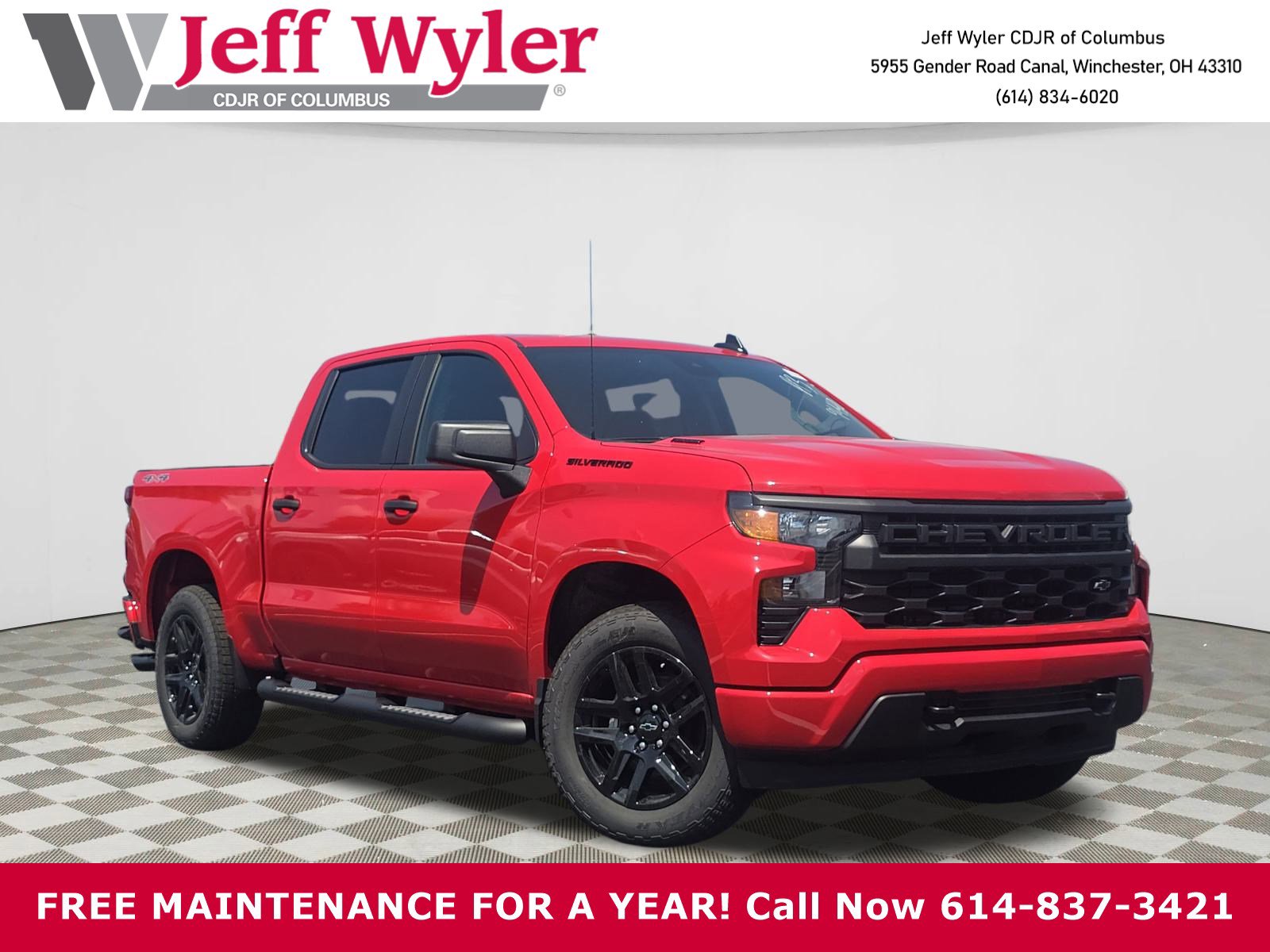 New 2026 Chevrolet Silverado 1500 Custom w/ Turbomax Blackout Package