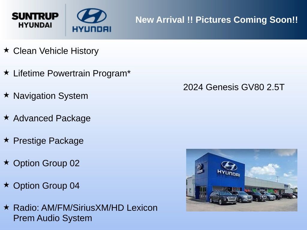 Used 2024 Genesis GV80 2.5T w/ Prestige Package AWD/4WD image 3
