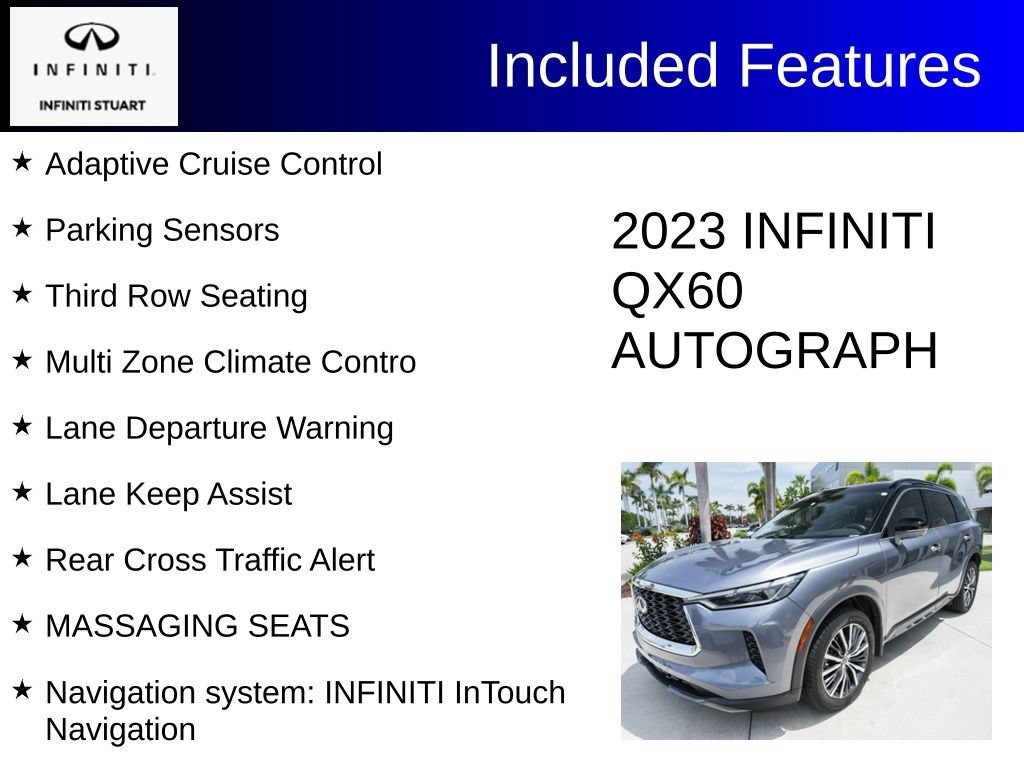Certified 2023 INFINITI QX60 Autograph AWD/4WD image 4