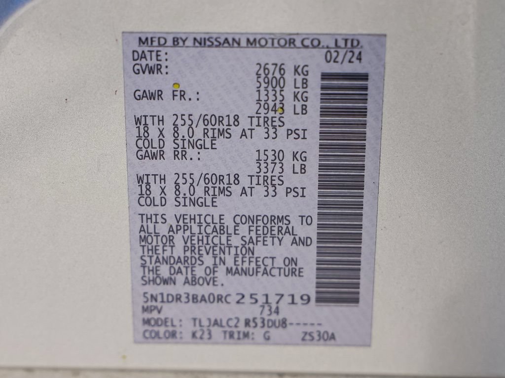 Used 2024 Nissan Pathfinder SV FWD image 33