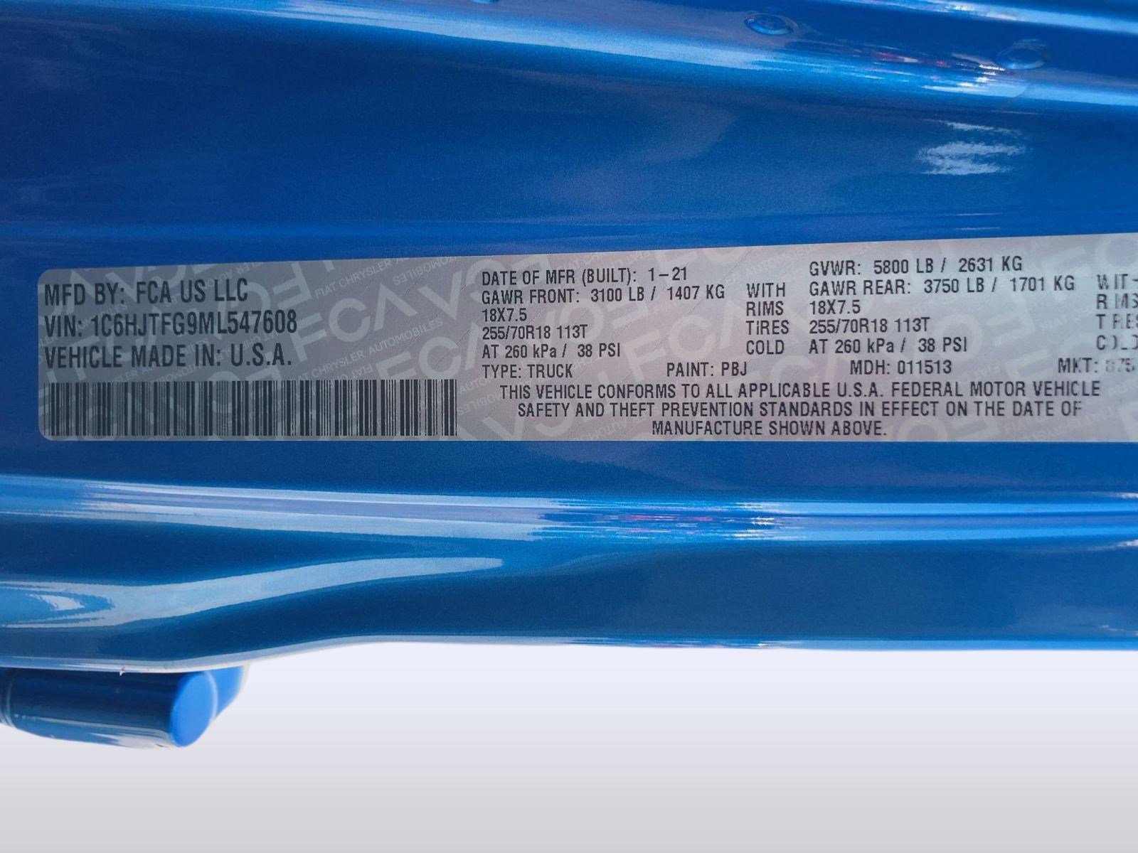 Used 2021 Jeep Gladiator Overland w/ Popular Equipment Package image 20