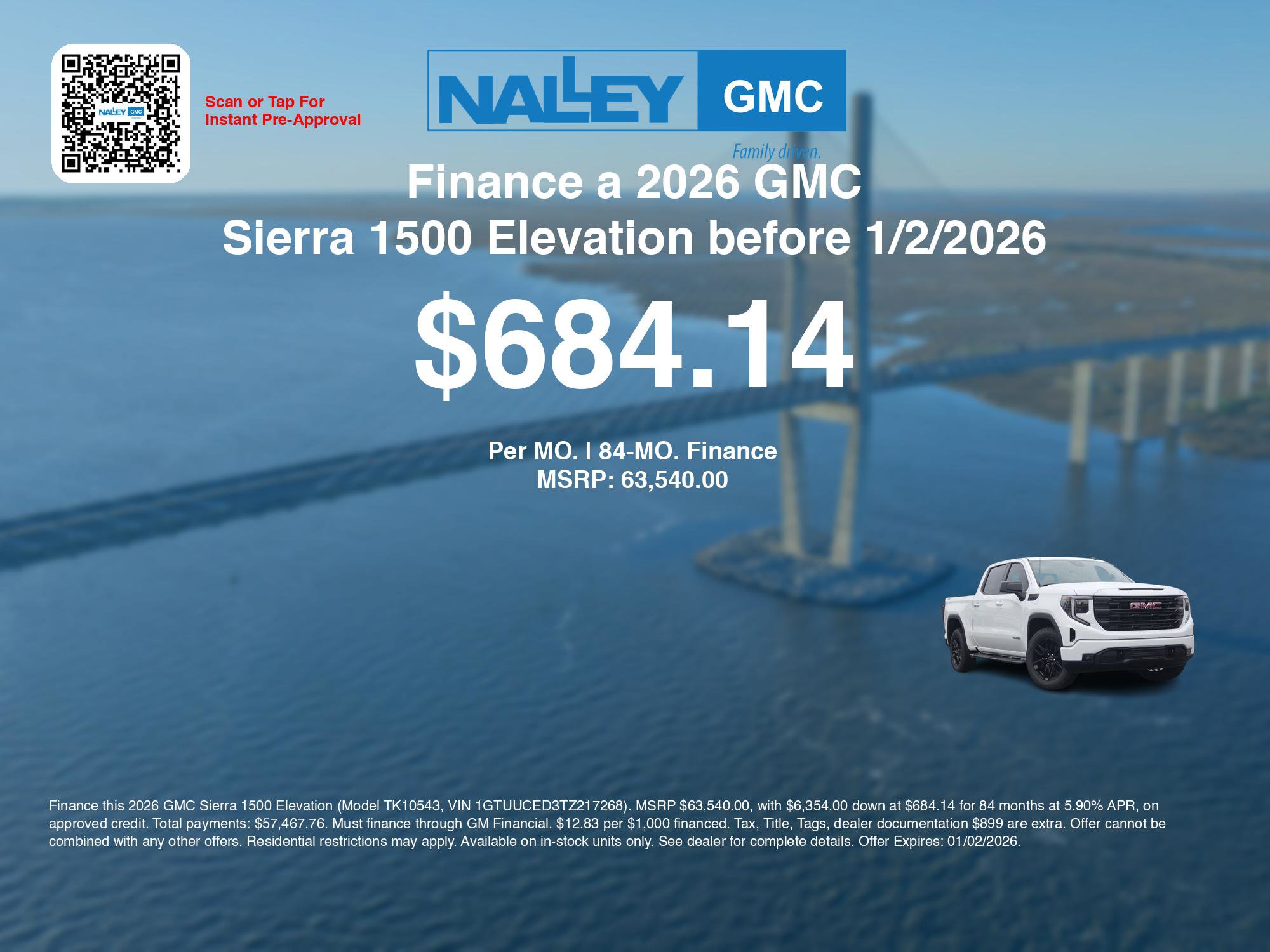 New 2026 GMC Sierra 1500 Elevation w/ X31 Off-Road Package image 7