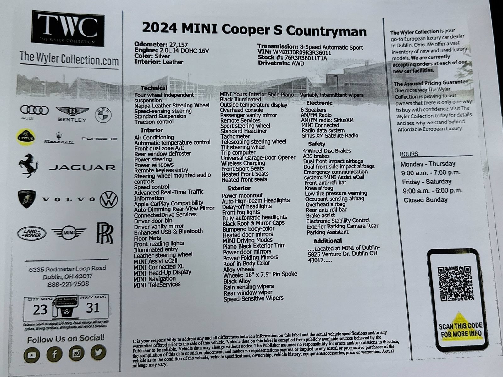 Used 2024 MINI Cooper Countryman S AWD/4WD image 48