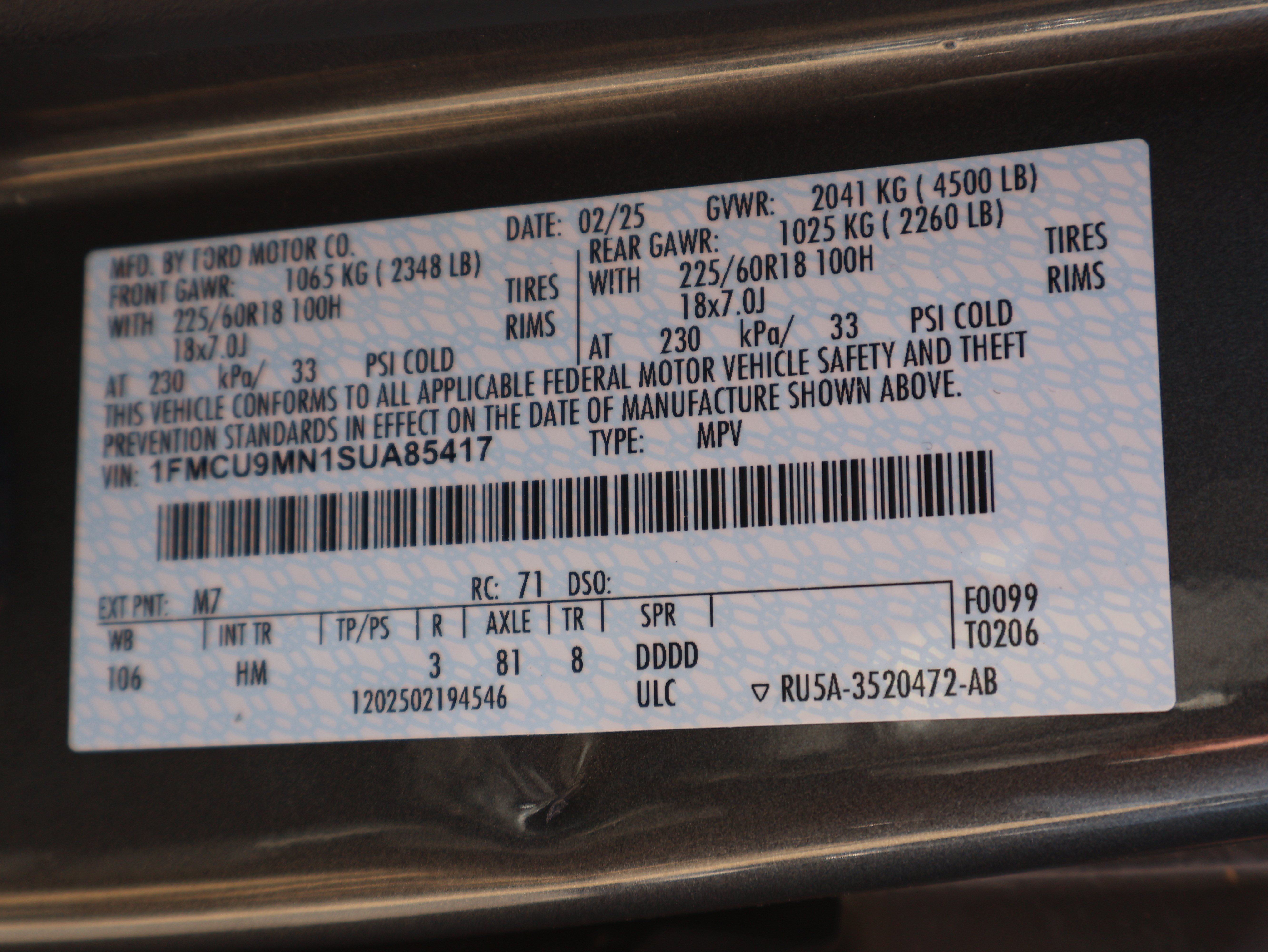Used 2025 Ford Escape ST-Line AWD/4WD image 44
