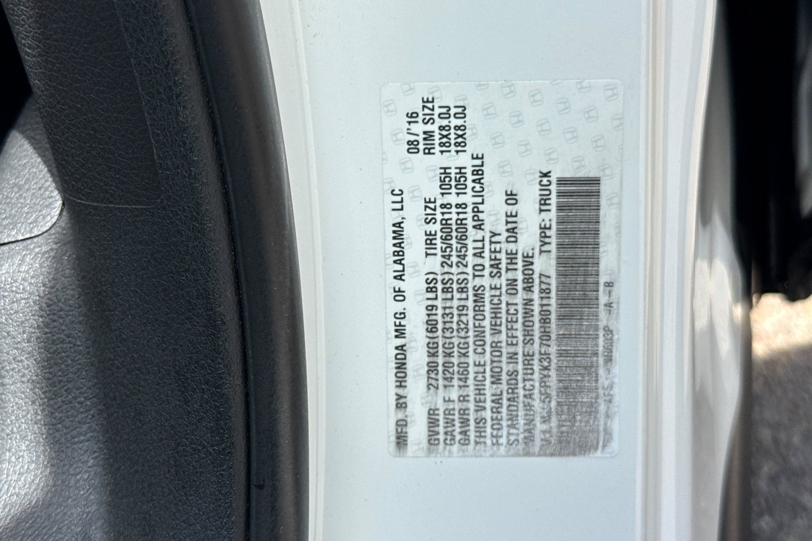 Used 2017 Honda Ridgeline RTL-E image 27