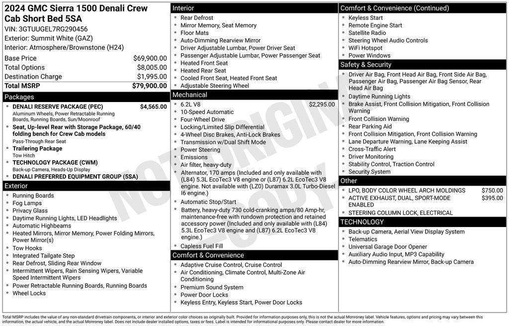 Used 2024 GMC Sierra 1500 Denali w/ Denali Reserve Package AWD/4WD image 40