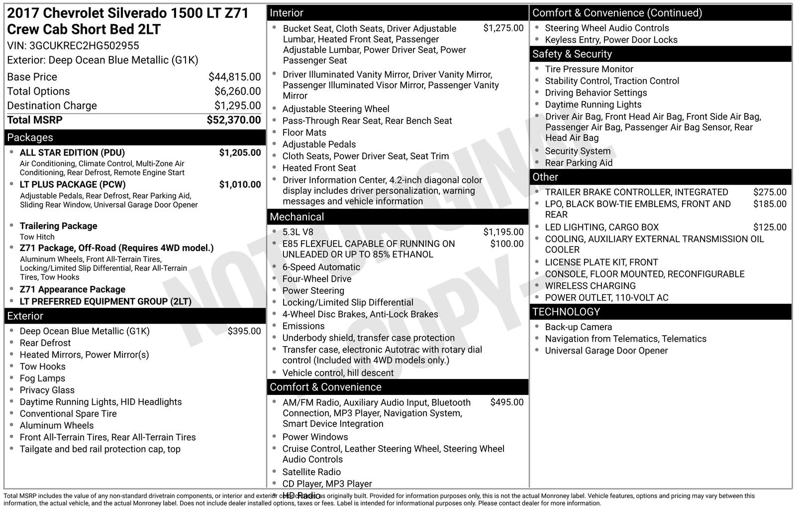 Used 2017 Chevrolet Silverado 1500 LT w/ All Star Edition image 3