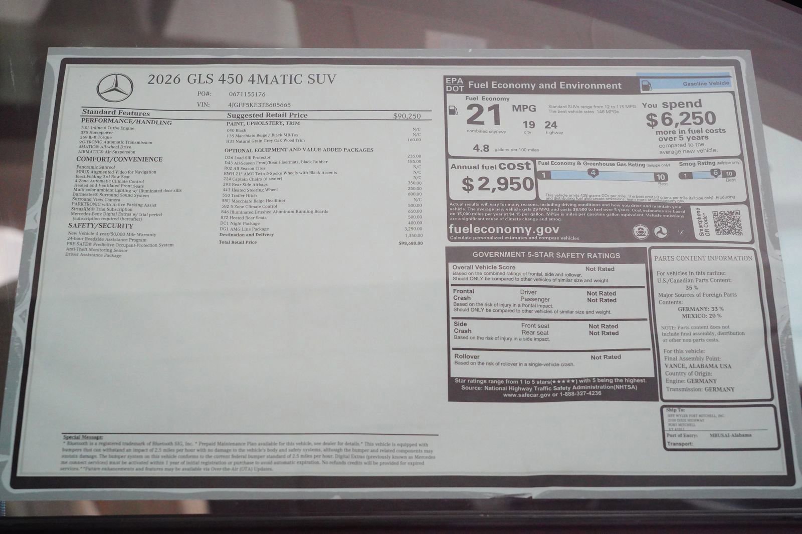 New 2026 Mercedes-Benz GLS 450 4MATIC image 37