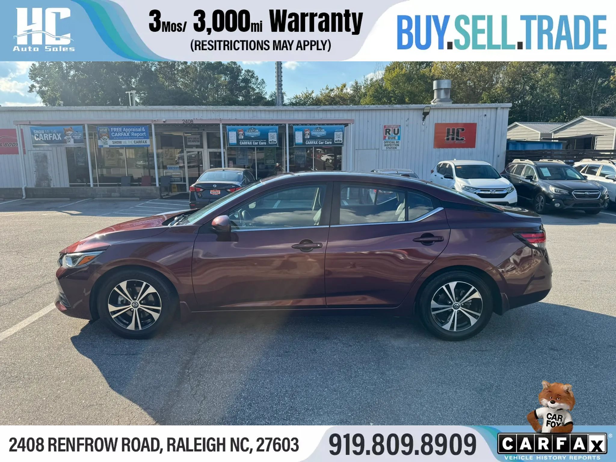 Used 2020 Nissan Sentra SV FWD image 2