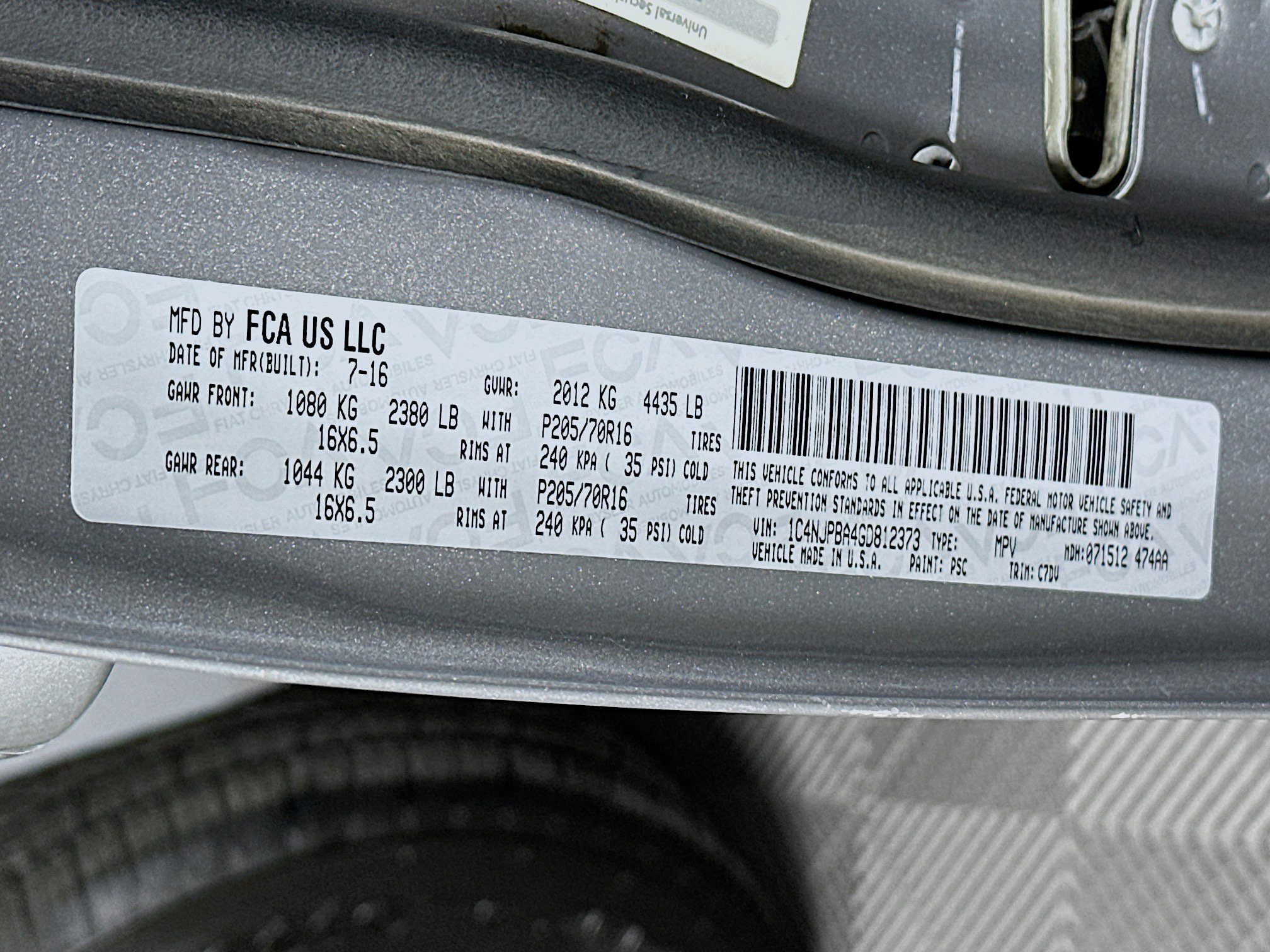 Used 2016 Jeep Patriot Sport w/ Power Value Group FWD image 12