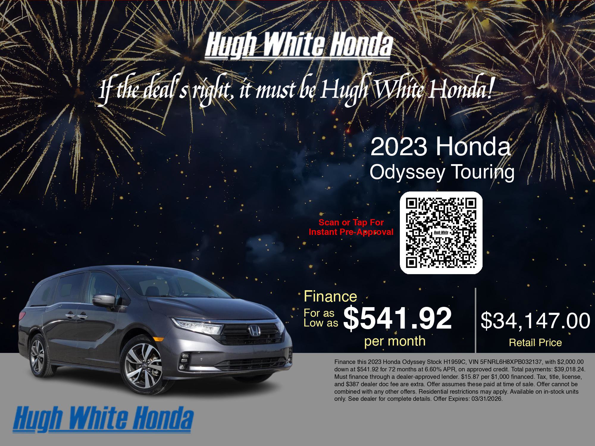 Used 2023 Honda Odyssey Touring image 3