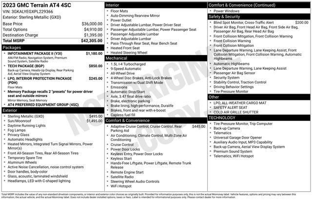 Certified 2023 GMC Terrain AT4 w/ Infotainment Package II AWD/4WD image 6