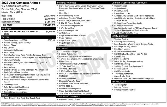 Used 2023 Jeep Compass Altitude image 38