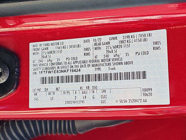 Used 2022 Ford F150 XLT w/ Equipment Group 302A High image 34