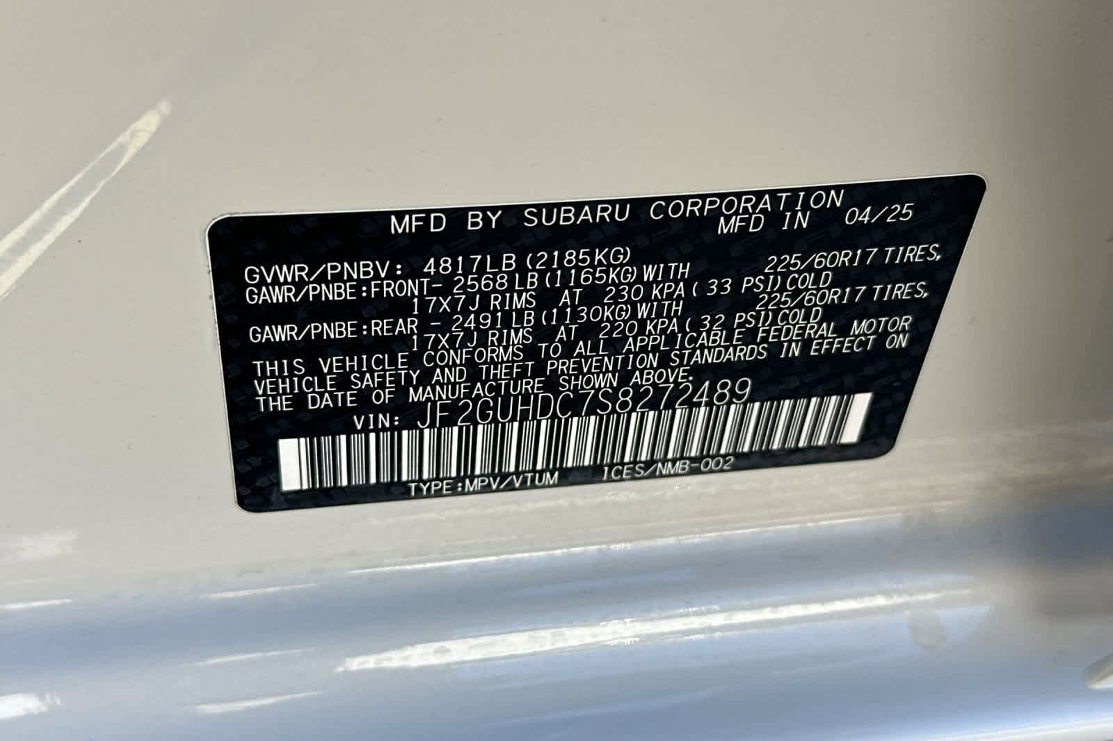 Certified 2025 Subaru Crosstrek 2.0i Premium AWD/4WD image 28