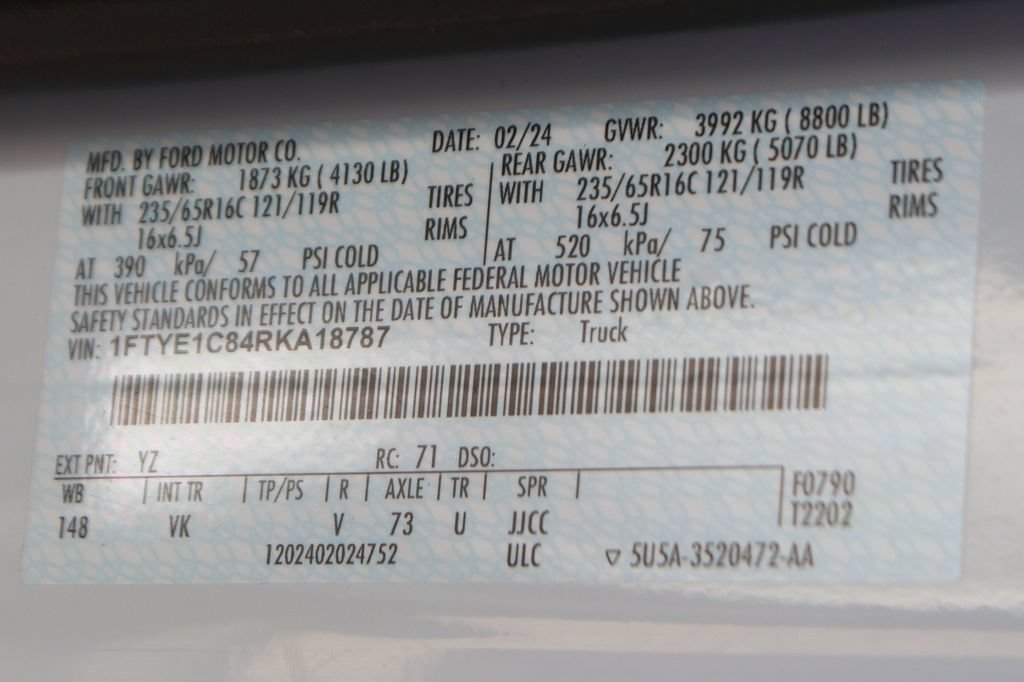 Used 2024 Ford Transit 150 148 Medium Roof w/ Load Area Protection Package RWD image 43