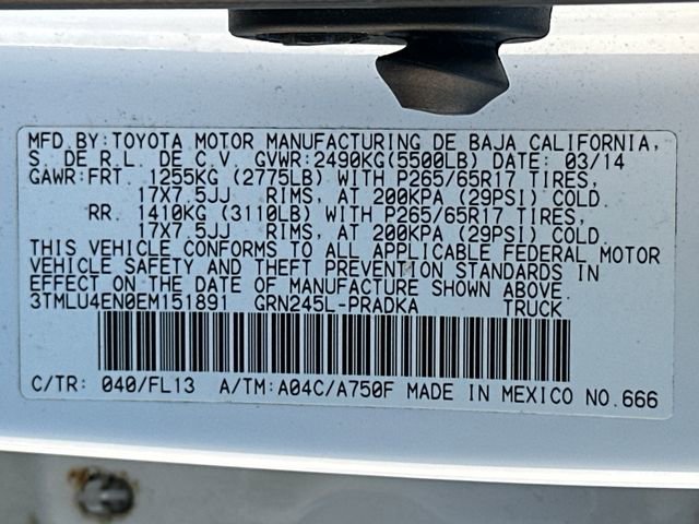 Used 2014 Toyota Tacoma 4x4 Double Cab w/ TRD Sport Package image 38