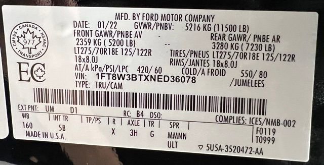 Used 2022 Ford F350 Lariat w/ Lariat Ultimate Package image 54