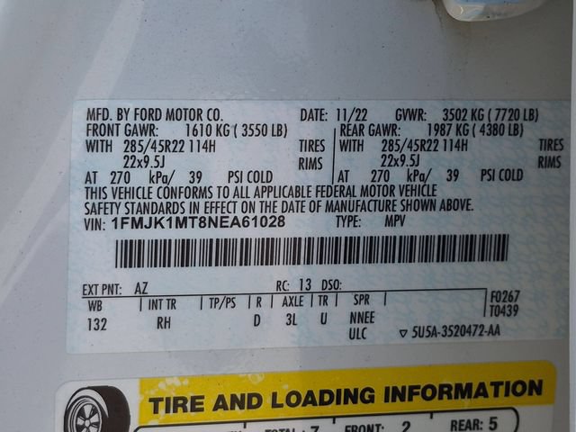 Certified 2022 Ford Expedition Max Platinum AWD/4WD image 31