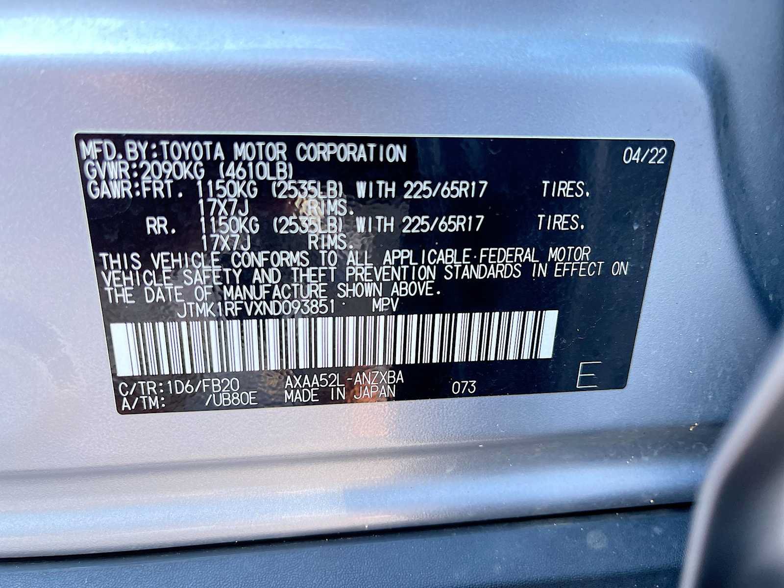Used 2022 Toyota RAV4 LE FWD image 29