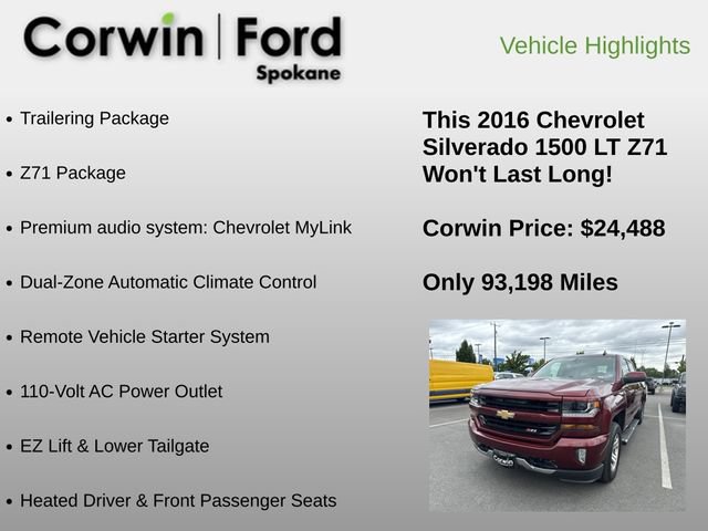 Used 2016 Chevrolet Silverado 1500 LT w/ All Star Edition AWD/4WD image 6
