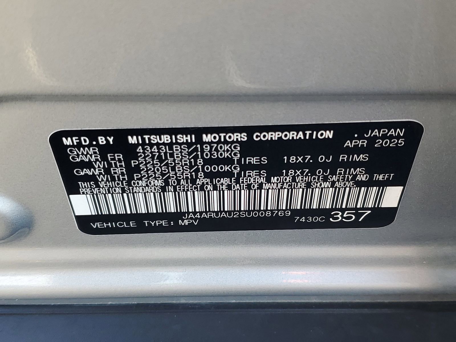 Used 2025 Mitsubishi Outlander Sport ES AWD/4WD image 27