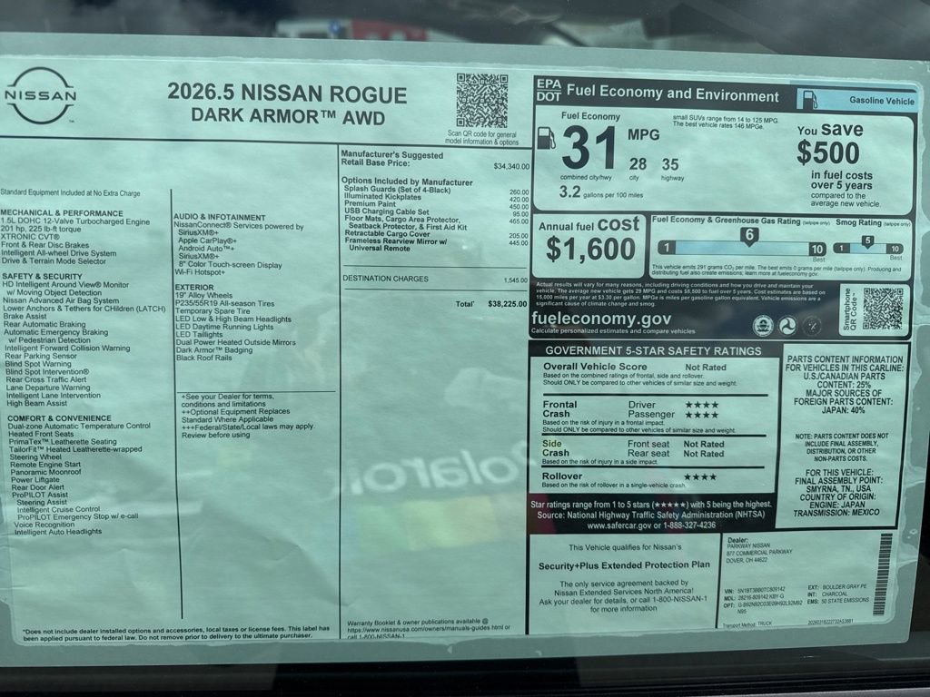 New 2026 Nissan Rogue SV AWD/4WD image 36