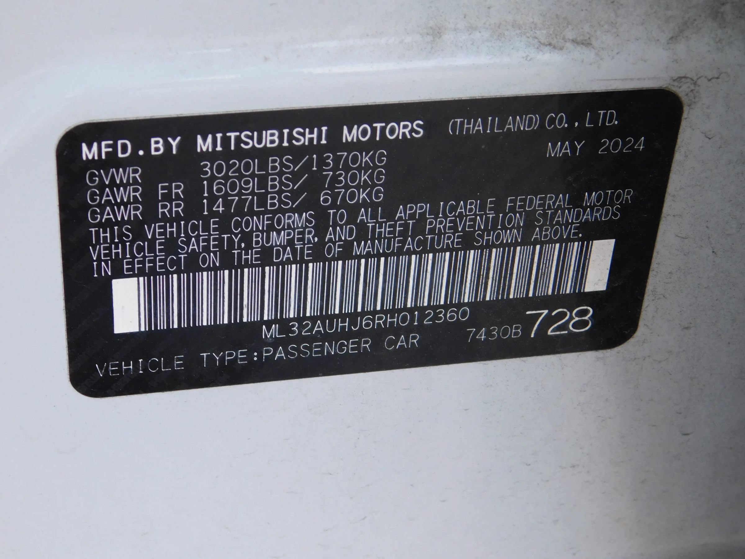 Used 2024 Mitsubishi Mirage ES FWD image 22
