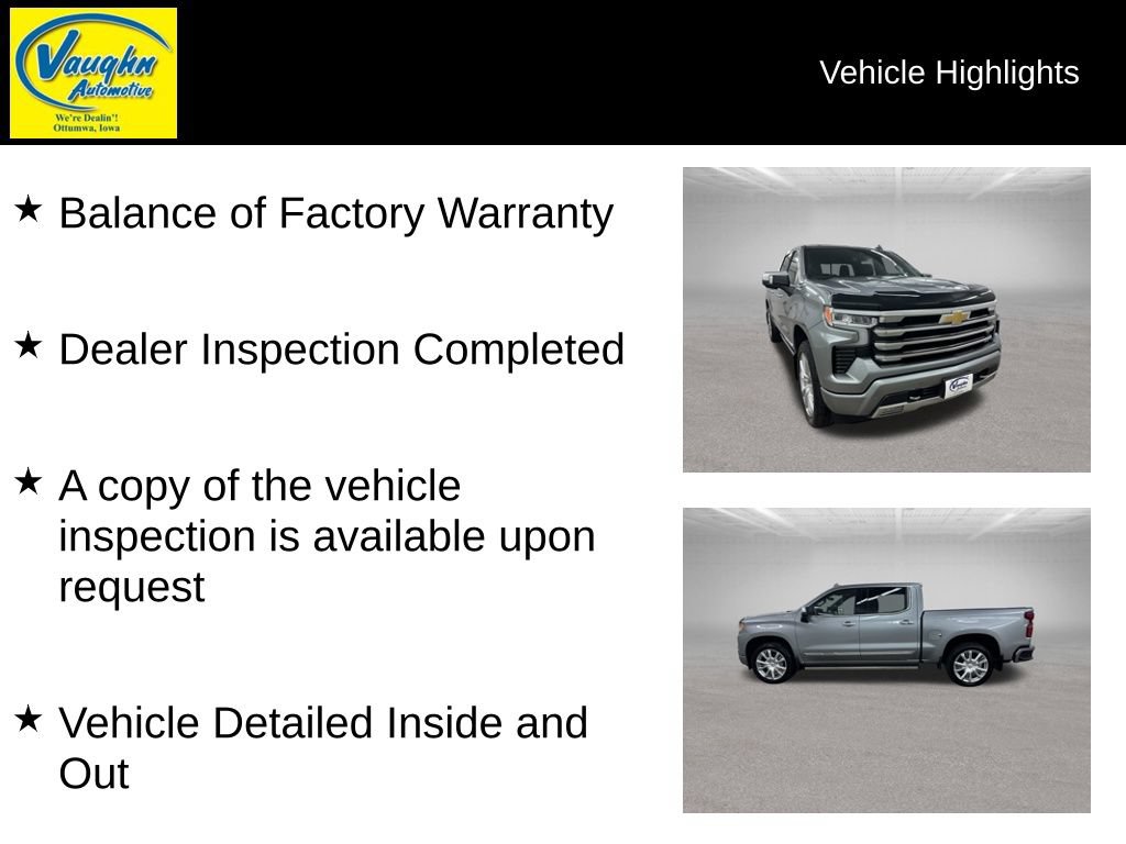 Used 2025 Chevrolet Silverado 1500 High Country w/ High Country Premium Package AWD/4WD image 2