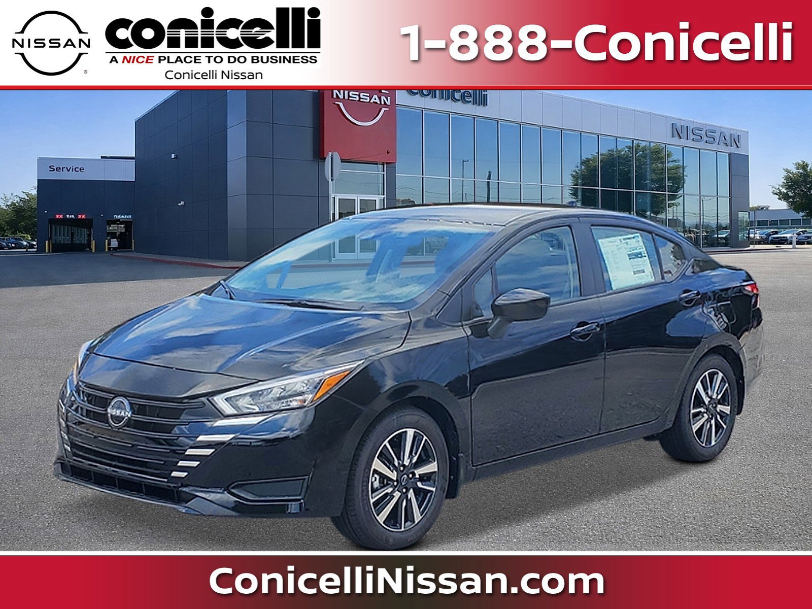New 2025 Nissan Versa SV w/ Trunk Package FWD image 1